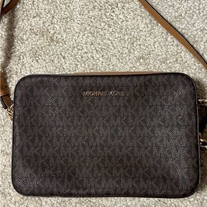 Brown Michael Kors crossbody purse